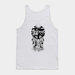 THE DEER AND THE MOON Tank Top